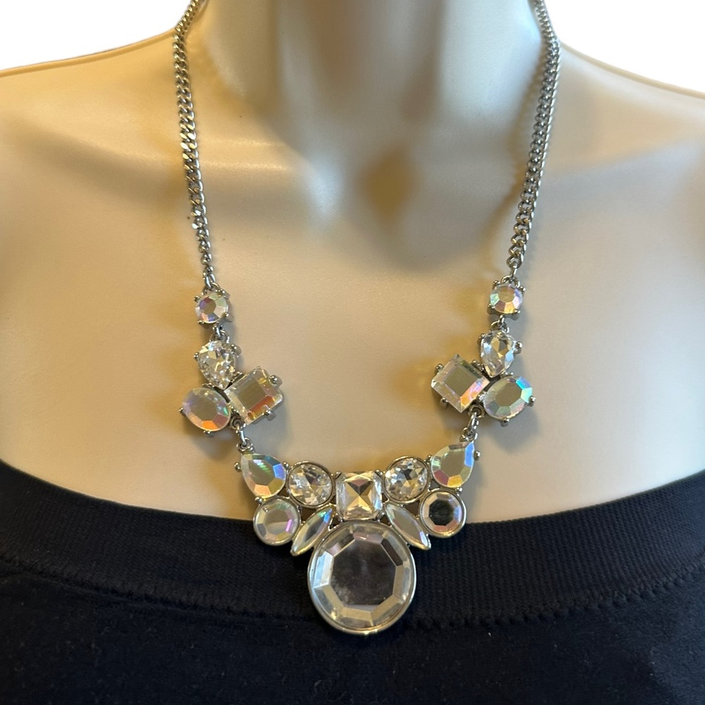 Loft Rhinestone Statement Necklace - Picture 3 of 14